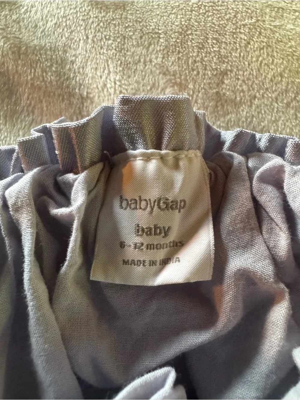 Baby Gap Girls Shimmery silver Ruffle babydoll dress w/ diaper cover